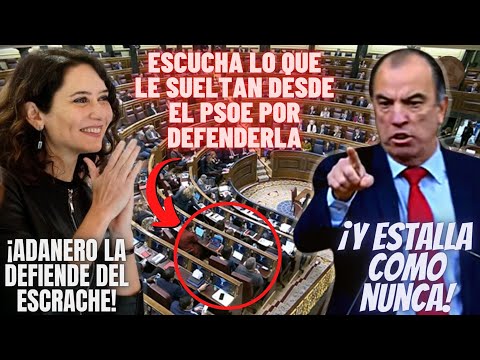 GARCÍA ADANERO sale en DEFENSA de AYUSO, OYE lo que le GRITA el PSOE ¡Y LO QUE OCURRE ES BES-TIAL!