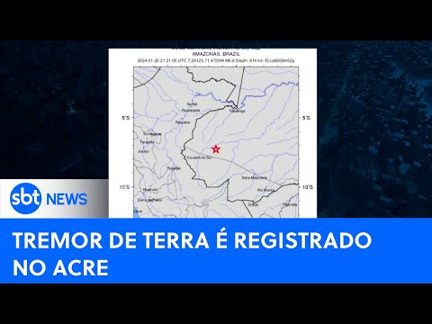 Região norte do Brasil registra o maior tremor na história do país| #SBTNewsnaTV (22/01/24)