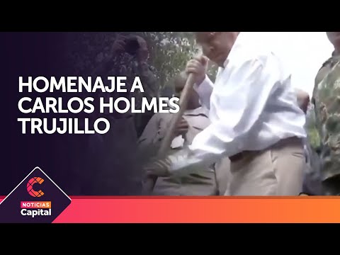 Con sentido homenaje, despiden al Ministro de Defensa Carlos Holmes Trujillo