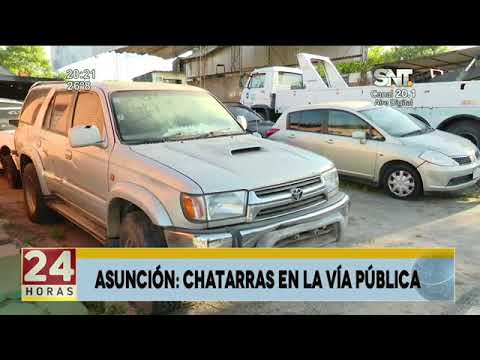 Asunción: Chatarras en la vía pública