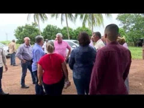 Visitó Presidente cubano enclaves productivos y comunidades en Aguada de Pasajeros