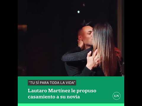 La romántica propuesta de matrimonio de Lautaro Martínez a su novia Agustina Gandolfo