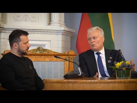 Le président ukrainien Zelensky rencontre le président lituanien Nauseda à Vilnius | AFP Images