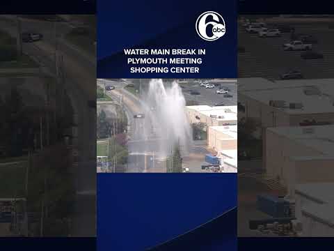 Video from Chopper 6 showed water shooting more than 25 feet in the air.