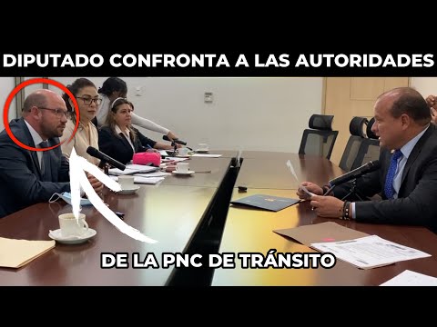 CRISTIAN ALVAREZ CONFRONTA AL JEFE DEL DEPARTAMENTO DE TRANSITO DE LA PNC GUATEMALA