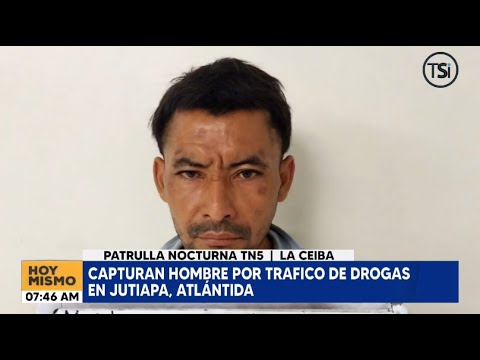 Policía captura a hombre acusado de tráfico de drogas en Jutiapa, Atlántida