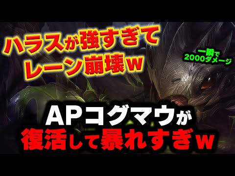 【LOL・Bot・新メタ】コグマウAPCでレーンを破壊するバケモンが誕生してるｗｗｗ