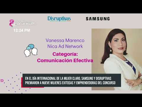 Claro Nicaragua, Samsung y Disruptivas premian a emprendedoras