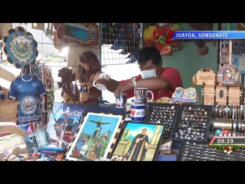 Ventas navideñas en Juayúa
