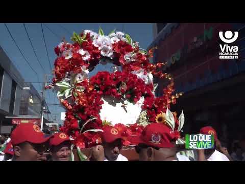 Tradicional recorrido de Santo Domingo en los barrios orientales de Managua