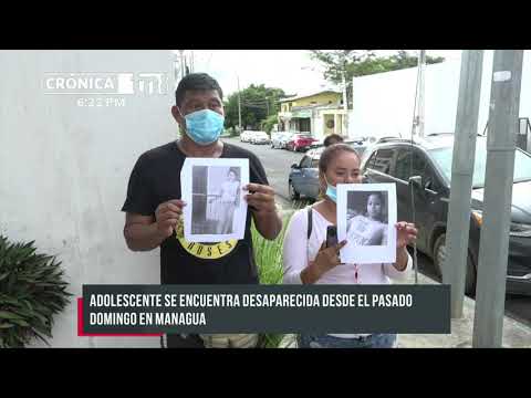Buscan a adolescente desaparecida desde hace 5 días en Managua - Nicaragua