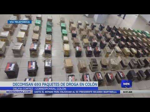 Decomisan 693 paquetes de droga en Colón