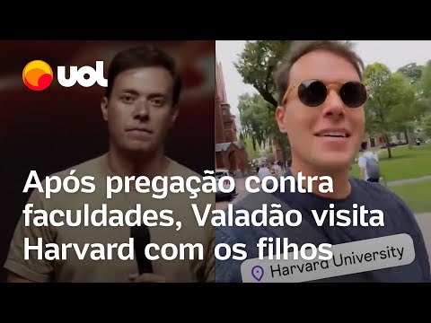 André Valadão: Após polêmica sobre faculdade, pastor passeia com filhos em Harvard; veja vídeo