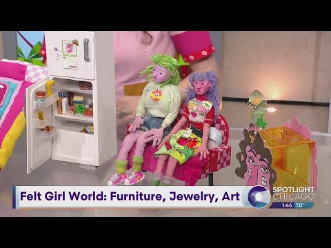 Felt Girl World: Furniture, Jewelry, Art