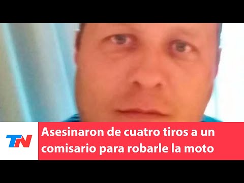 Asesinaron de cuatro tiros a un comisario para robarle la moto en Lomas de Zamora