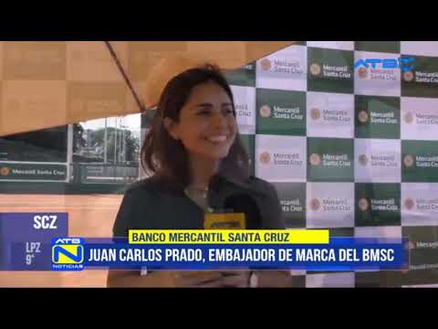 El Banco Mercantil Santa Cruz presenta a su nuevo embajador de marca, un joven tenista