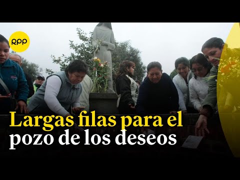 Cercado de Lima: Fieles acuden al tradicional pozo de los deseos