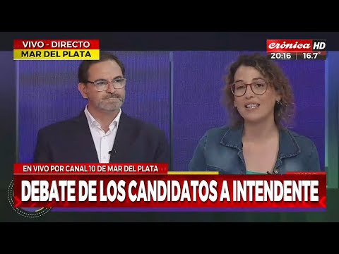 Debate de los candidatos a intendente en Mar del Plata