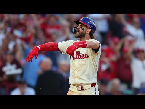 BEDLAM AT THE BANK! Bryce Harper and Nick Castellanos go BACK-TO-BACK to tie NLDS Game 2!