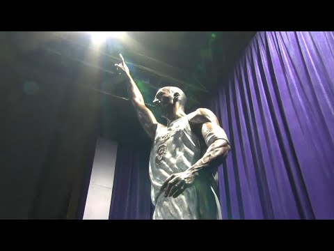 Kobe Bryant honoured with a statue outside of Crypto.com Arena