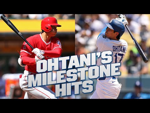 Shohei Ohtani’s MILESTONE HITS! (from his 1st single to his homer for No. 1,000!) | 大谷翔平 ハイライト