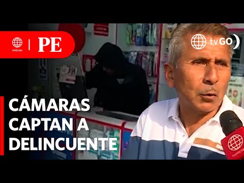 Delincuente asalta farmacia y se lleva dinero de la caja | Primera Edición | Noticias Perú