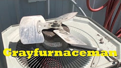 Service the air conditioner, check and oil the fan motor, part 3