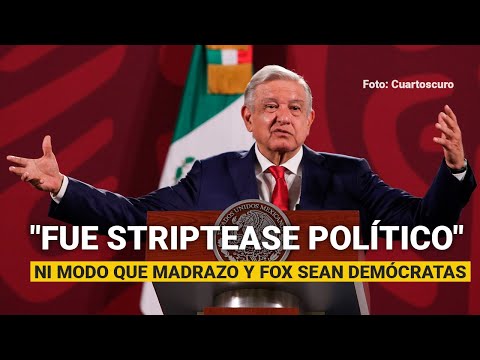 Ni modo que Madrazo, Elba Esther y Fox sean demócratas, responde AMLO a la marcha