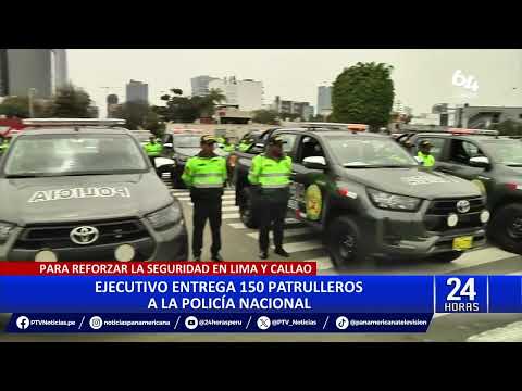 Ejecutivo entrega 150 patrulleros a la Policía Nacional para reforzar la seguridad en Lima y Callao