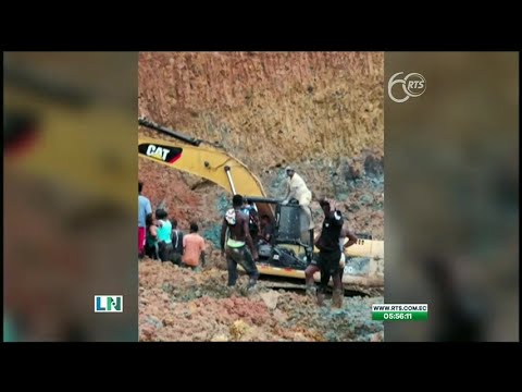 Se produjo un deslizamiento de tierras en una mina ilegal