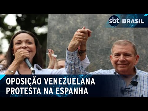 Na Espanha, González promete continuar lutando pela democracia na Venezuela | SBT Brasil (09/09/24)