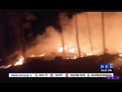Fuerte incendio forestal en Yamaranguila quemó varias hectáreas de bosque