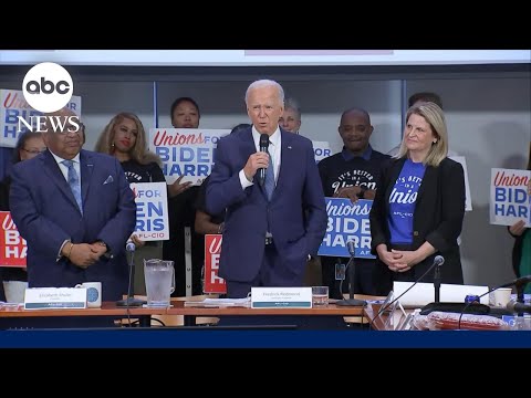 Biden meets union leaders as Democrats' calls to exit race continue