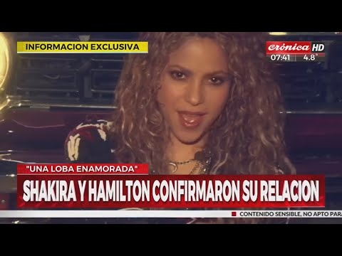 Shakira confirmó su relación con Lewis Hamilton