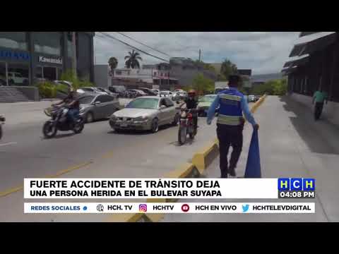 Accidente vial deja una persona herida en el bulevar Centroamérica