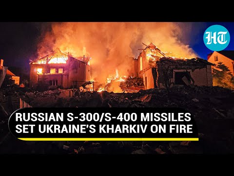 Putin's Aerial Blitz Burns Kharkiv, Russian FPV Drones Chase Kyiv's Troops At Frontline | Watch