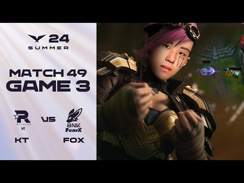 일단 박치기 한 대 맞아. 질문은 나중에 하고. | KT vs. FOX 게임3 하이라이트 | 07.21 | 2024 LCK 서머 스플릿