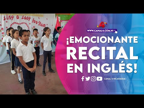 ¡Emocionante recital en inglés! Estudiantes celebran a las madres nicaragüenses