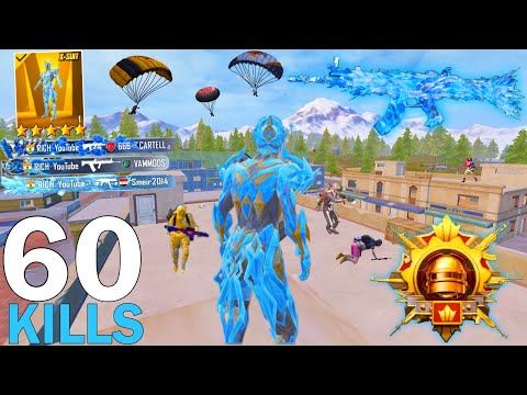 60Kills! 🔥MY BEST LIVIK GAMEPLAY in NEW MODE with GLACIER X-Suit😈 Pubg Mobile