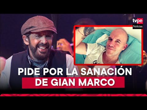 Juan Luis Guerra dedica canción y pide por la recuperación de Gian Marco.
