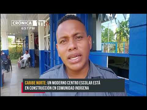 Avanza construcción de importante centro escolar en Prinzapolka - Nicaragua