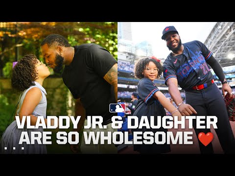 Vladdy Jr. and his daughter make friendship bracelets then HE HOMERS THAT NIGHT! ❤️