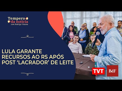 Lula visita e garante recursos ao RS após post ‘lacrador’ de Eduardo Leite