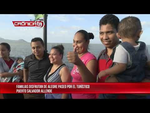 Familias visitaron este fin de semana el Puerto Salvador Allende - Nicaragua