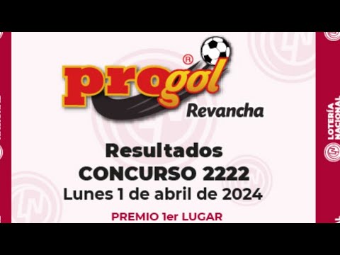 resultados Progol 2222 lista de premios