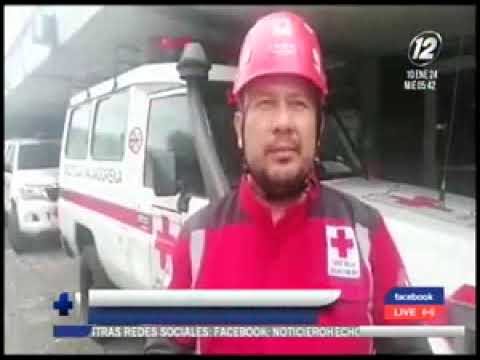 Cruz Roja rescata a adulto mayor que cayó en una cárcava
