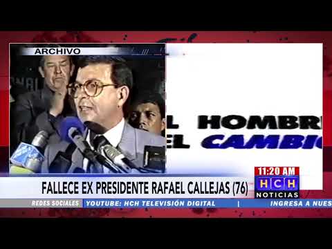 Fallece el ex presidente de la República, Rafael Leonardo Callejas, de un paro cardíaco