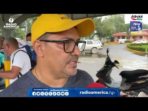 Protesta de empleados Hospital Vicente D'Antoni de La Ceiba por tema salarial