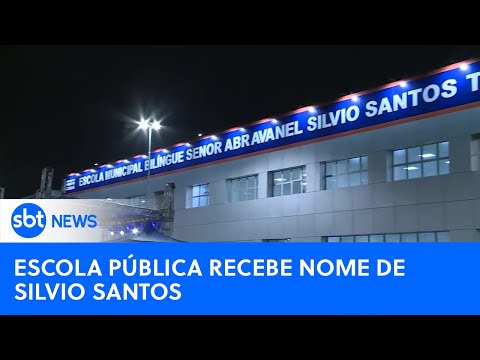 Escola em Duque de Caxias ganha nome de Silvio Santos | #SBTNewsnaTV (01/10/24)