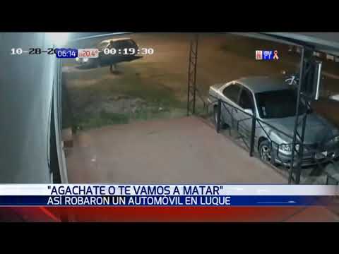 Violento robo de vehículo en Luque